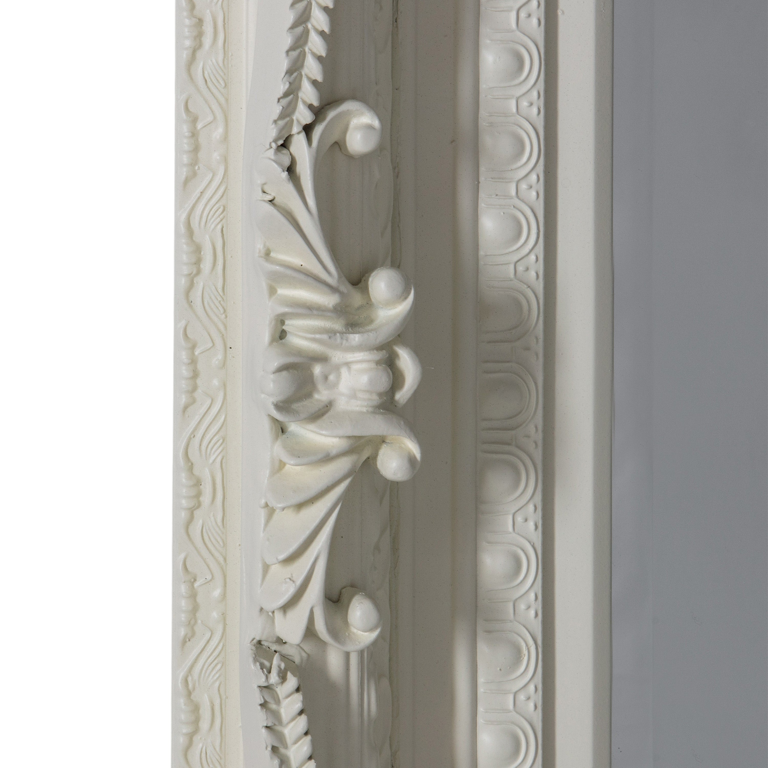 Lucian Baroque Cream Full Length Leaner Mirror